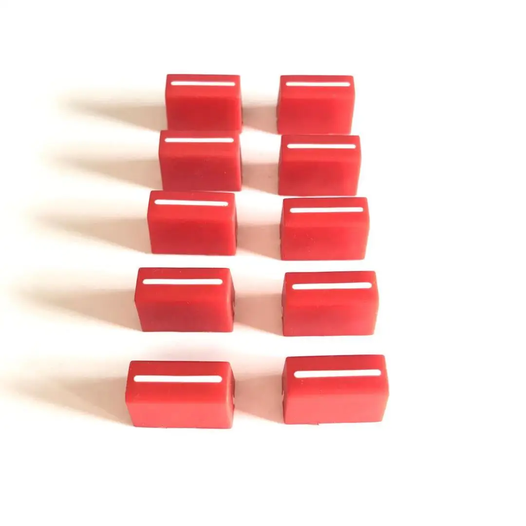 Colorful Crossfader Knob Cap 3 Pack Rubberized Red For Rane Pioneer DJ Vestax Numark Denon | Электроника