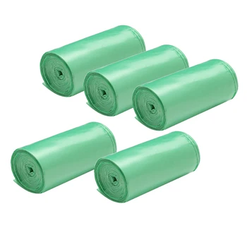 

5 Rolls Trash Bags Extra Thick Trash Bags Kitchen Trash Bag Compostable Bags Garbage Bags for Kitchen Bathroom Office