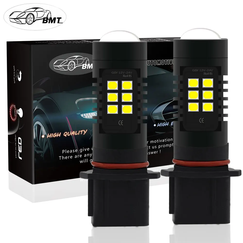 

BMT P13W Led SH24W PSX26W LED Fog Lights Bulb 2835SMD 1200LM 6000K White Car Driving Running Lamp Auto Leds Light 12V 24V