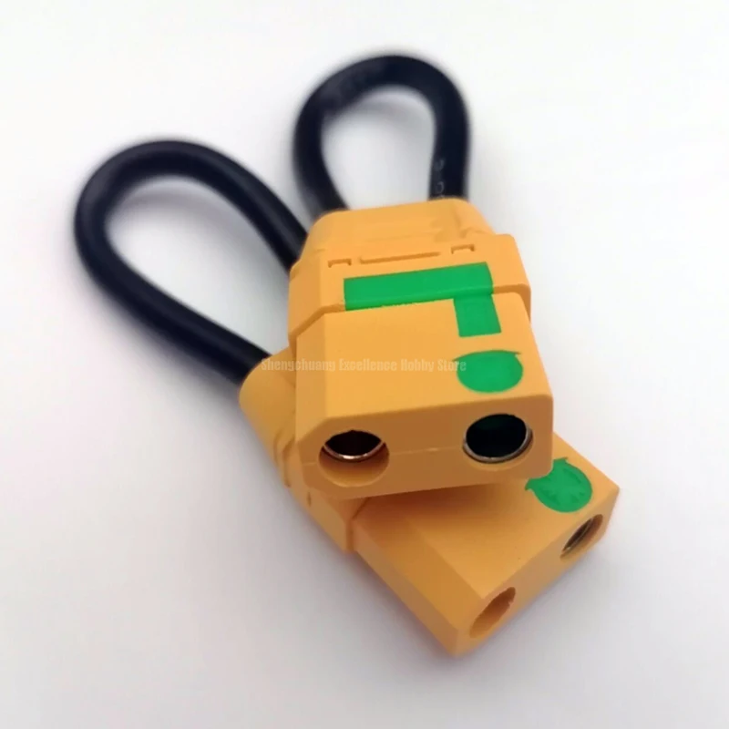 Mr. Plug 4 Paia (8 Pezzi) Connettori AMASS XT90S Antiscintilla Maschio Con Cappucci, 90A, Per Modellismo RC