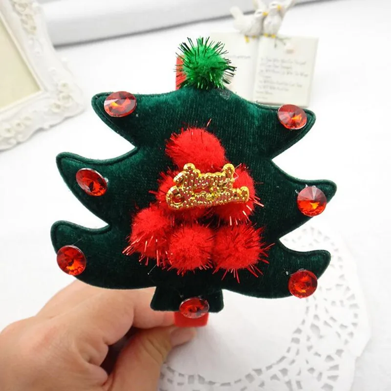 Рождественская повязка детей и взрослых с бантом оленьи рога, для волос группа Головные уборы Подарок для рождественской вечеринки подарок