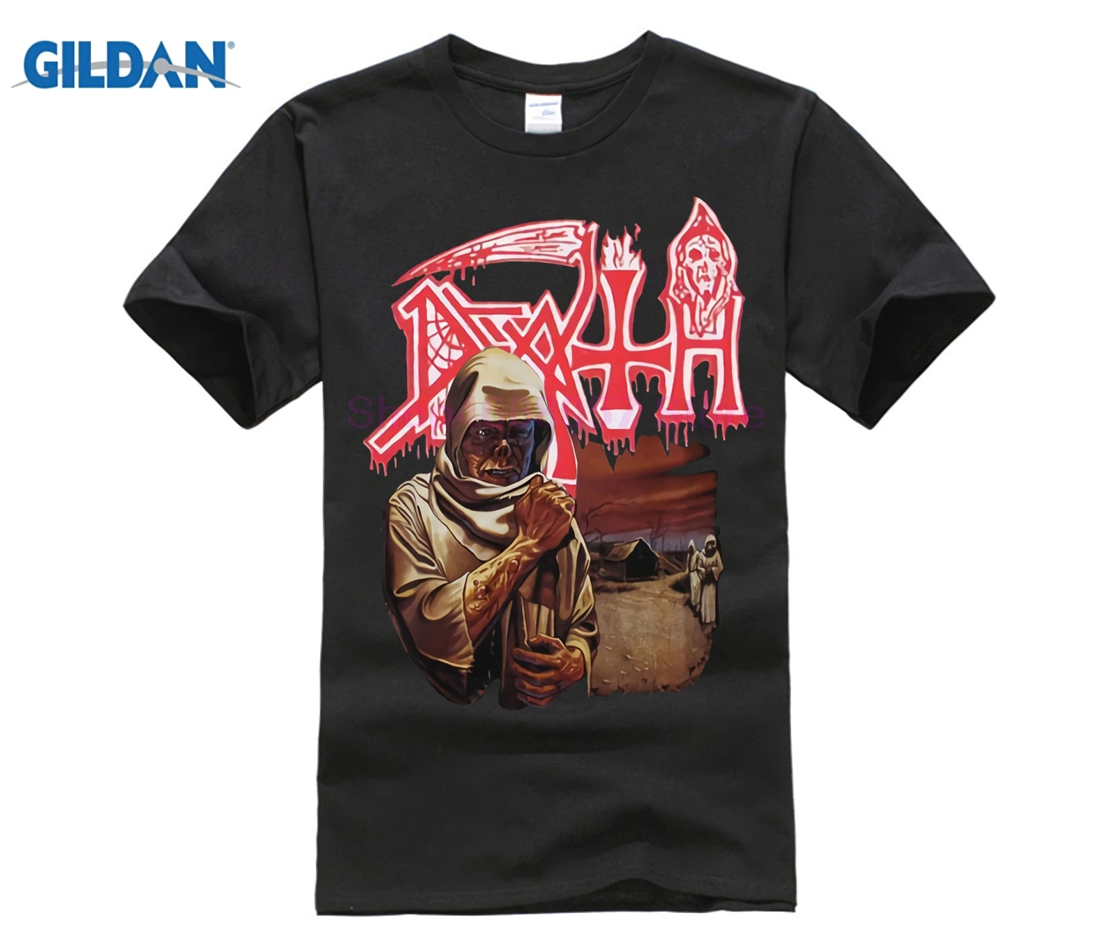 Футболка с надписью DEATH Leprosy Band Мужская футболка размера от S до 3XL | одежда