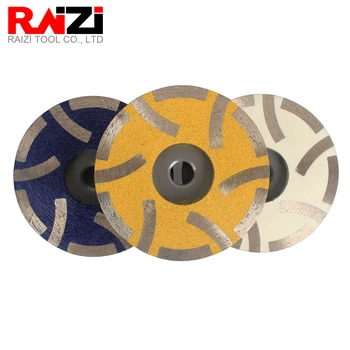 

Raizi 4 inch/100 mm Resin Filled Diamond Grinding Cup Wheel for Granite Marble Engineered Stone Coarse Medium Fine Grinding Disc