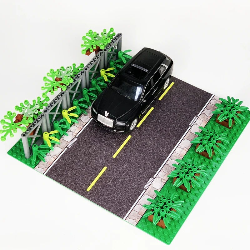 City Street View Legoingly BasePlate 3232 Road Parking Lot Base Plate Road Plate Building Blocks Bricks DIY Toys For Children (1)