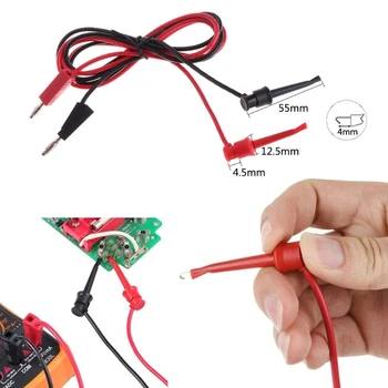

22pcs Multimeter Car Test Accessory Set 4mm Lead Cable Alligator Clips Probe Kit N1HF