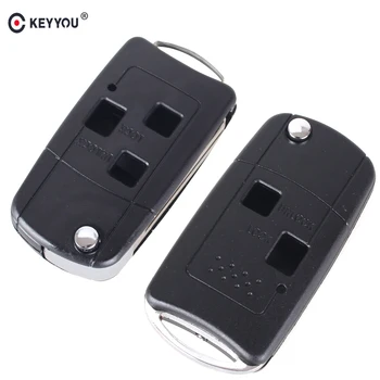 

KEYYOU 2/3 Buttons Modified Filp Folding Remote Car Key Shell Case For Lexus IS200 GS300 LS400 RX300 Cut/Uncut 46mm Blade
