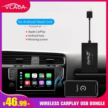 

Carlinkit Wireless Smart Link Apple CarPlay Dongle for Android Navigation Player Mini USB Carplay Stick with Android Auto Black