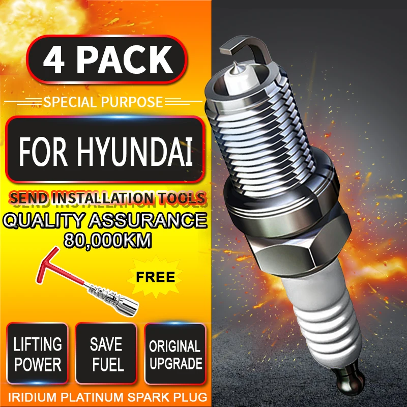 

CAR Iridium platinum spark plug,glow plug,original upgrade, for HYUNDAI SONATA (YF)(2013-2014)2.0L Hybrid