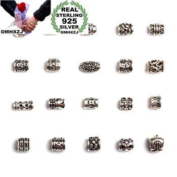 

OMHXZJ Wholesale ZB509 DIY Jewelry Making Accessories Findings Components Bracelet Necklace 925 Sterling Silver Fine Mixed Beads