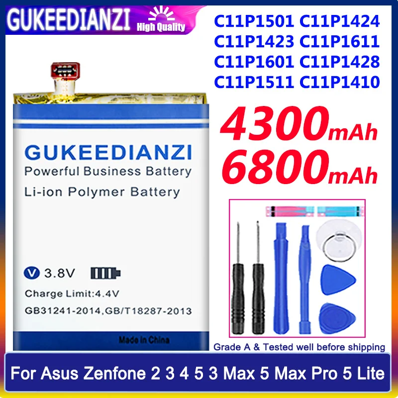 C11P1423 ZF2 батарея для Asus Zenfone 2 ZE500CL Z00D 3 /4 /5/Zenfone Max /5 /Pro M1/Zenfone 5 Lite ZC520TL ZE500KL ze552kl A502CG ZB602KL |