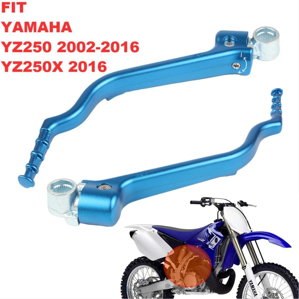 

New Forged Kick Start Starter Lever Pedal Arm For YAMAHA YZ250 YZ 250 2002 2003 2004 2005 2006 2007 2008 2009 - 2016 YZ250X