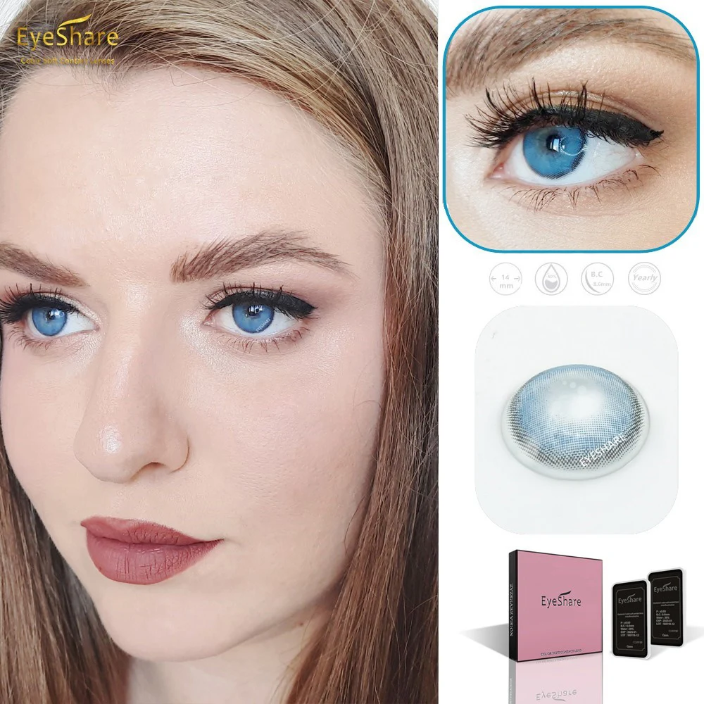 EYESHARE 2 шт./пара Холодное сердце увеличитель глаза косметические контактные линзы