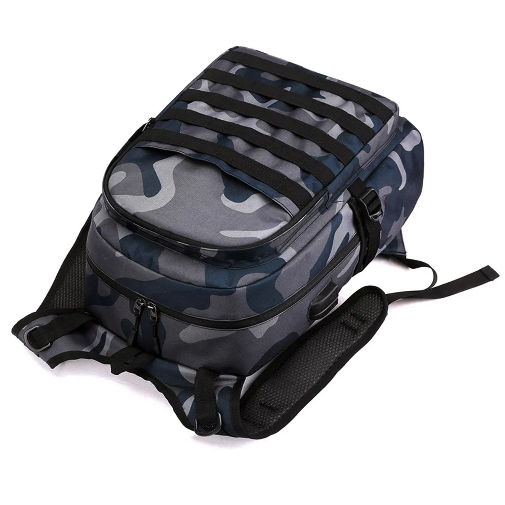 Рюкзак для мужчин, школьная сумка Mochila Pubg, Battlefield infants, камуфляжный рюкзак для путешествий, холст, Usb разъем для наушников, рюкзак#6