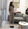 SMTHMA High Quality New Winter Women Cashmere Sweater Two Piece knitted Sets Tracksuit 2025 Fashion Sweatshirts Sporting Suit 3