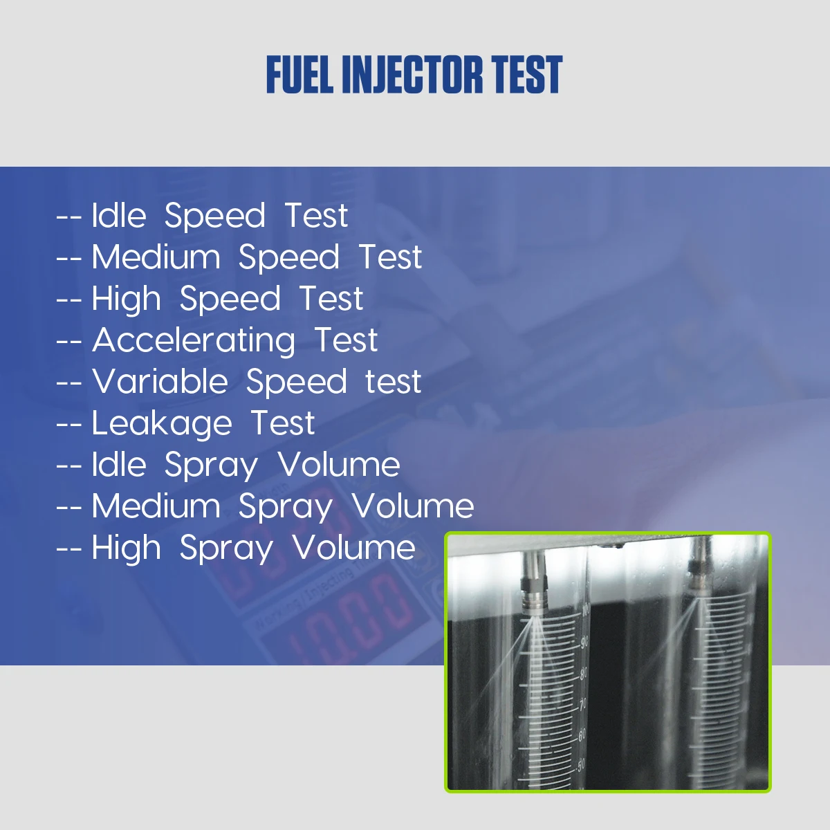 fuel injector test