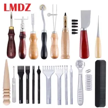 Lmdz ferramentas para couro profissional, ferramentas para trabalhar com couro em artesanato