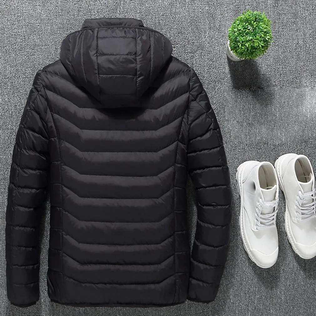 Autumn And Winter Graphene Electric Heating Coat Usb Security Intelligent Constant Temperature Heating Clothes Can Be Washed