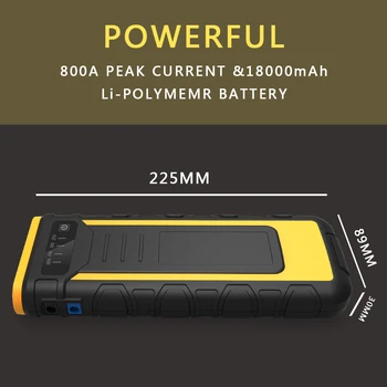 

Factory Supply Upgraded Super Safe Car Jump Starter 12V Emergency Auto Battery Booster Power Pack For Auto