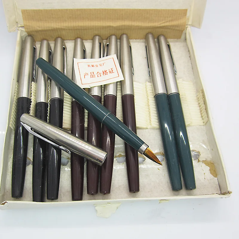 

Vintage Hero 443 Fountain Pen Iridium Dagger Sharp Pointed In The Thin Metal Thin Rod Ms Students Writing Stationery 1990S