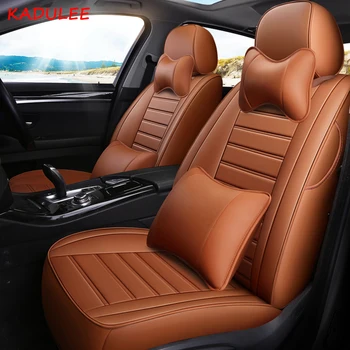 

KADULEE custom leather car seat cover For Renault Koleos megane CC LAGUNA Latitude Fluence Scenic II Captur Estate car seats