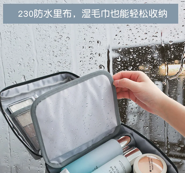Корейские Новые складные дорожные сумки для туалетных принадлежностей для мужчин и женщин, переносная косметичка