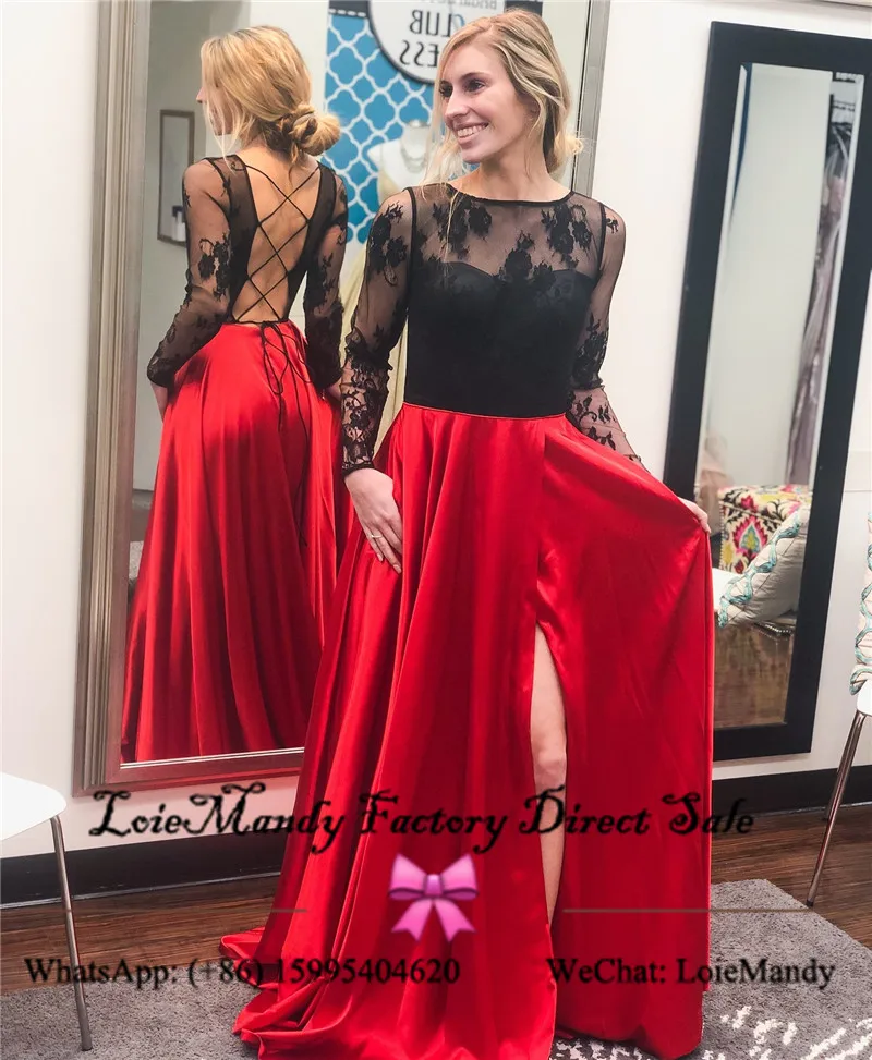 Sheer Long Sleeves Prom Dresses 2022 