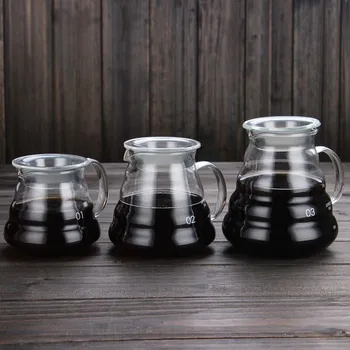 

Coffee Pot ,350ml 600ml 800ml Glass Coffee Dripper, Insulated Handle To Keep Your Pour Over Coffee and Fresh Drip Kettle