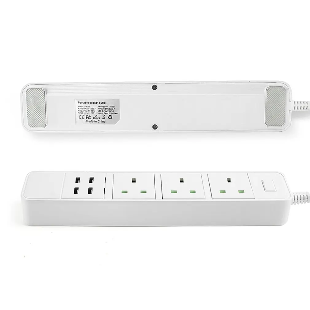 Wi-Fi Смарт-розетки Overspanningsbeveiliging 4 ONS AC стопконтакт с USB Homekit Verlengsnoer для alexa Google Thuis