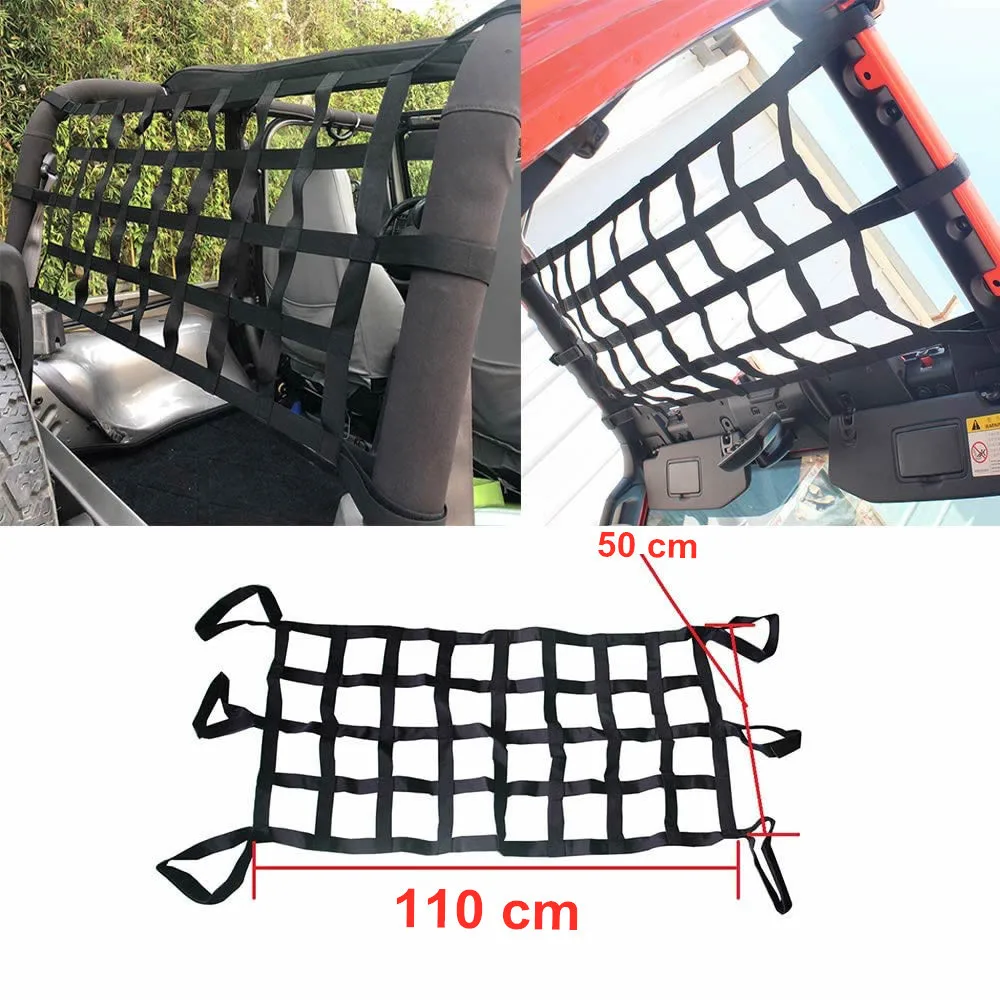 Автомобильный гамак на крыше сетка для груза отдыха длинная 1997 2020 Jeep Wrangler TJ JK JL(Jeep
