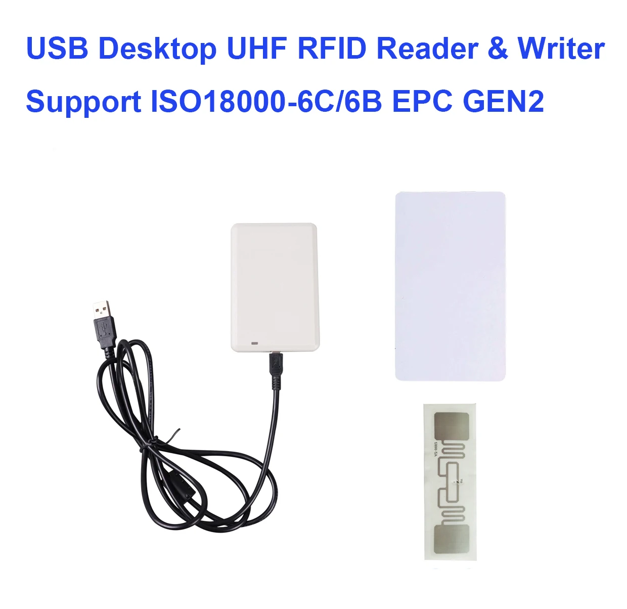 Настольный USB Rfid Uhf считыватель и записывающее устройство NJZQ с бесплатным