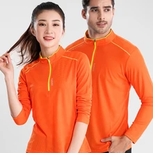 Осенняя быстросохнущая одежда женская с длинными рукавами дышащая пот-абсорбент альпинистский воротник с короткими рукавами Мужская футболка