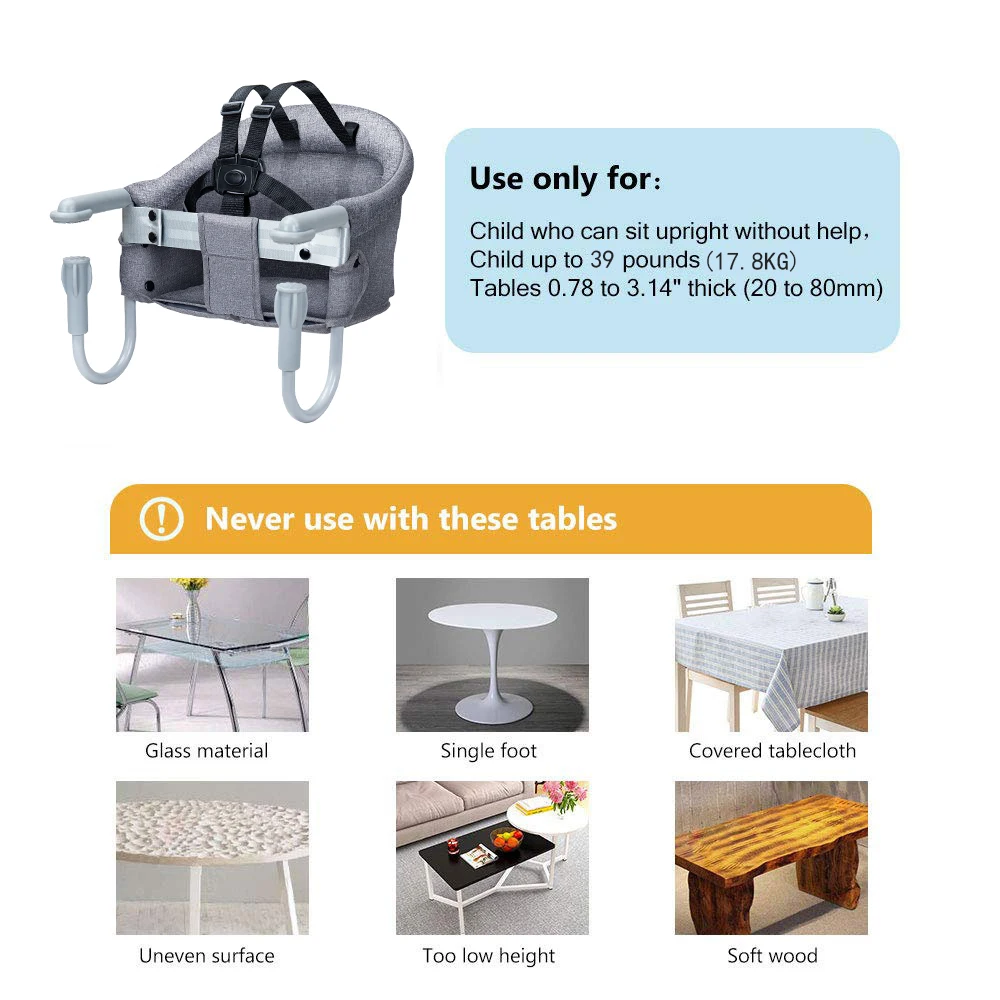 hook on high chair safety