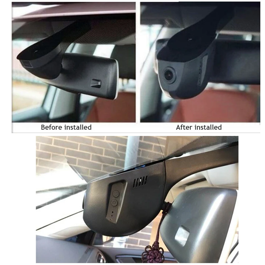 3 Car DVR Wifi Video Recorder Dash Cam Camera For volkswagen GOLF 7 Golf Sportsvan 2015 2016 2017 Night vision Novatek 96658 HD 