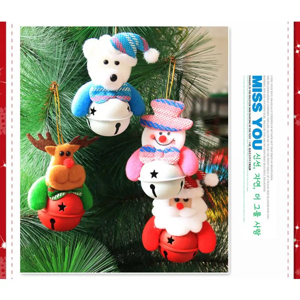 

2019 Merry Christmas Ornaments Christmas Gift Santa Claus Snowman Tree Toy Doll Hang Decorations for home Enfeites De Natal
