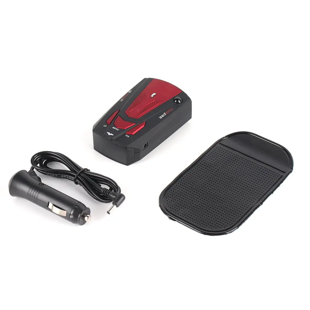 

Red 360 Degree Car 16 Band V7 GPS Speed Police Safe Radar Detector Voice Alert Laser