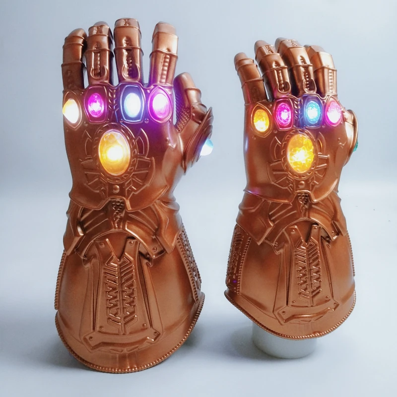 

The Avengers 4 Endgame Thanos Led Infinity Gauntlet Mask Cosplay Costumes Infinity Stones War Led Glove Kids&Adult Halloween