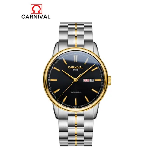Switzerland Carnival Mechanical Watch Men MIYOTA Automatic Men Watches Luxury Brand Waterproof Clock Sapphire Montre Homme Reloj 