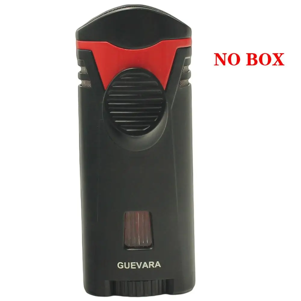 RAG-1121B NO BOX Guevara Jet фонарь зажигалка с подставкой для сигар с защитой пламени от ветра бутан фонарь многоразовые зажигалки - Цвет: RAG-1121B NO BOX