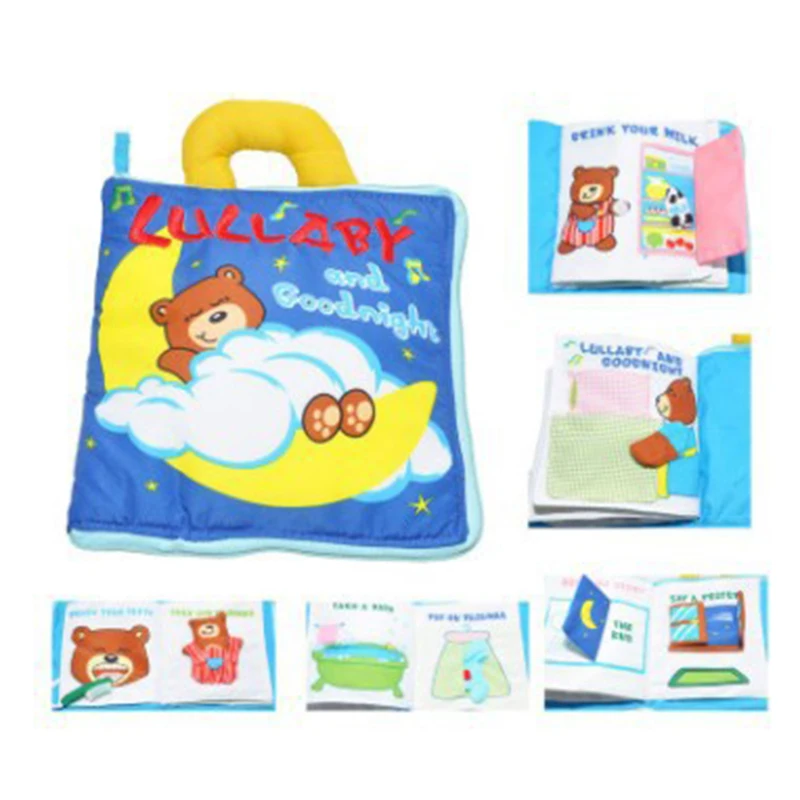 

Baby Early Educational Cloth Book Intelligence Development Soft Cloth Books Toy Quiet Learning Cognize For 0-12 Months Kids