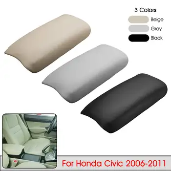 

Car Armrest Cover Center Console Arm Rest Box Lid Cover Case PU Leather For Honda/Civic 2006 2007 2008 2009 2010 2011