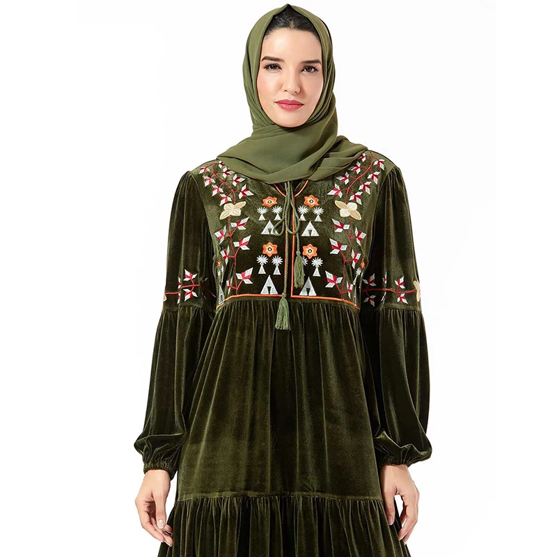 Мусульманская одежда abaya s для женщин плюс размер платье зеленое нарядное платье в арабском стиле abaya Дубай турецкий хиджаб мусульманское длинное женское платье