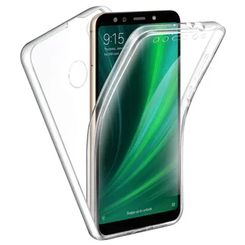 

TBOC case for Xiaomi Mi A2 [5.99 "] - Case Clear Full [Silicone TPU] Double Face [360 Degree] Proteccion Mobile