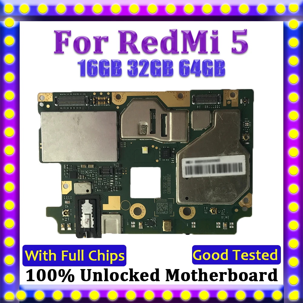 16 ГБ 32 64 для материнской платы RedMi 5 HongMi разборная оригинальная материнская плата