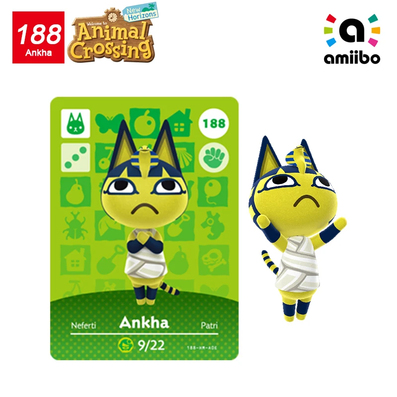 

188 Ankha Amiibo Cards Animal Crossing New Horizons Game Amiibo Card Most Popular Villagers Ankha For NS Switch