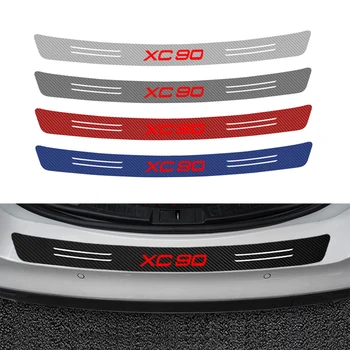 

Car trunk bumper 3D carbon fiber sticker For Volvo XC90 XC60 V40 V60 S60L S80 XC80 Vinyl Sticker Car Accessories Car-Styling
