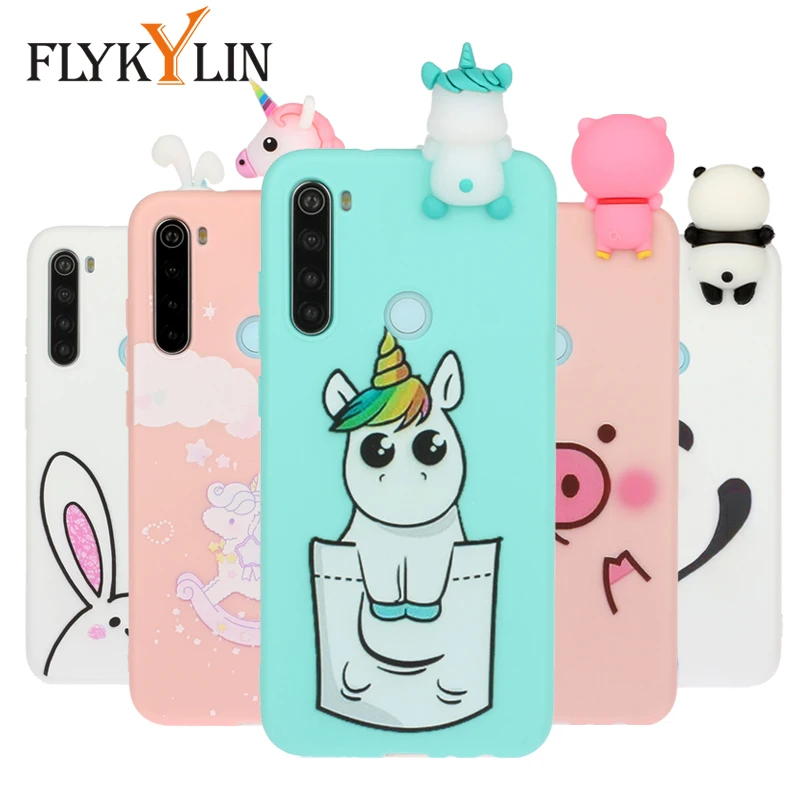 FLYKYLIN силиконовый чехол для Xiaomi Redmi Note 8 Pro задняя крышка 8A телефона с кроликом