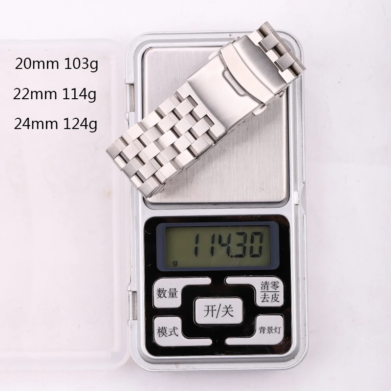 Elegant Stainless Steel Watch Strap Bracelet - Polished Brushed Finish