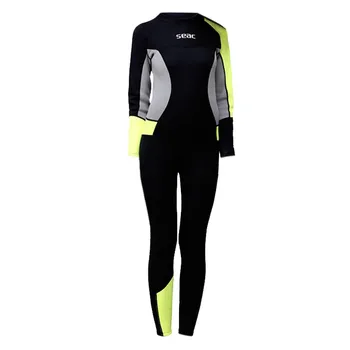 

High Quality Women's 3MM Sunblock Neoprene Sunscreen Wetsuit for Scuba Diving Surfing Suit Swimming Full Body Strech Swimwear 0#
