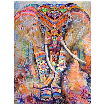 

Diamant Painting 5D DIY Diamond Painting Full Square Drill "Color elephant" Embroidery Cross Stitch gift Home Decor Gift