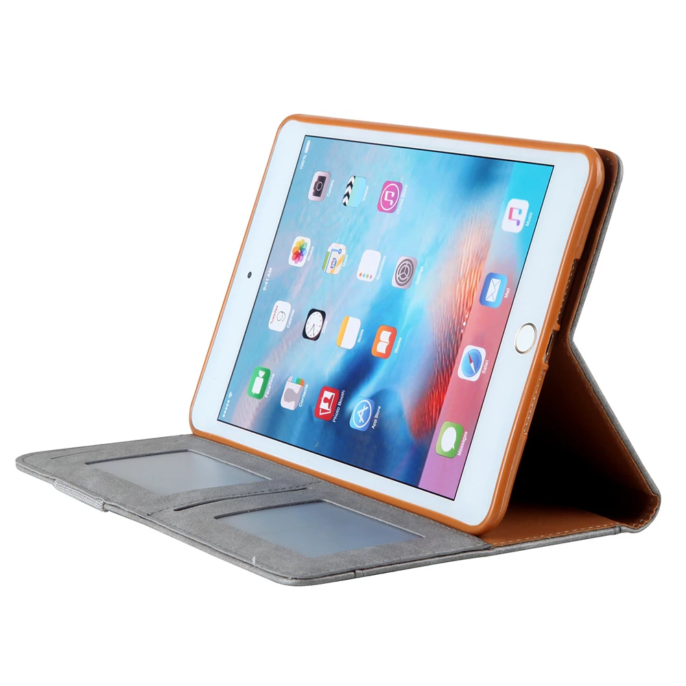 Чехол для планшета Apple Ipad Mini 1 2 3 4 7,9 дюймов чехол Ретро из искусственной кожи многочисленный-функция держатель для карт флип-подставка кошелек чехол для планшета